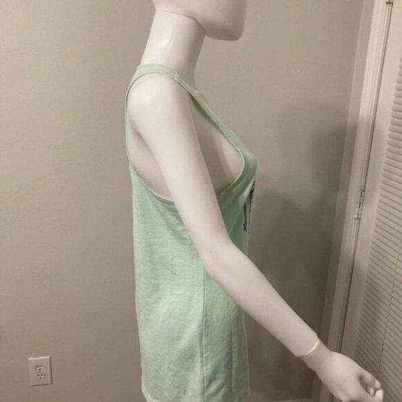 Britney Spears Mint Peace of Me Scoop Neck Tank Top Sz L - Picture 3 of 5